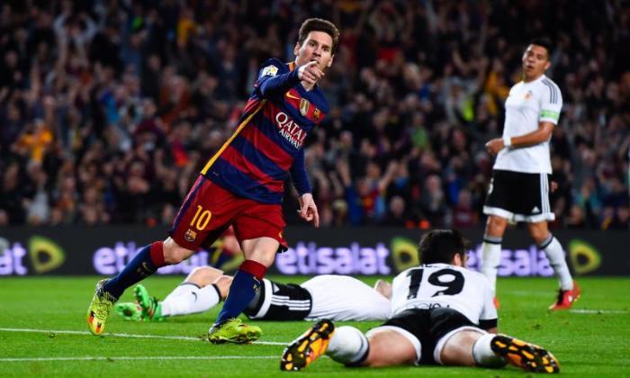 手表：Lionel Messi在巴塞罗那v瓦伦西亚获得500次职业目标