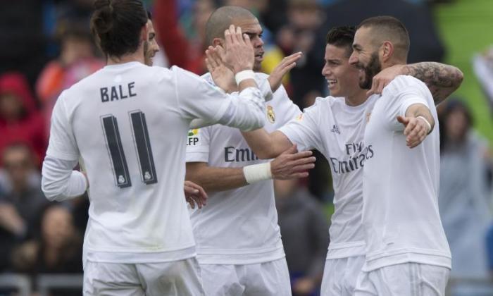 Getafe 1-5 Real Madrid：Karim Benzema，Gareth Bale和Cristiano Ronaldo所有成绩都在胜利中