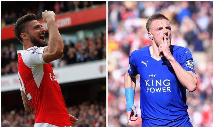 阿森纳转让新闻：Jamie Vardy V Olivier Giroud在统计中作为莱斯特前锋附近移动