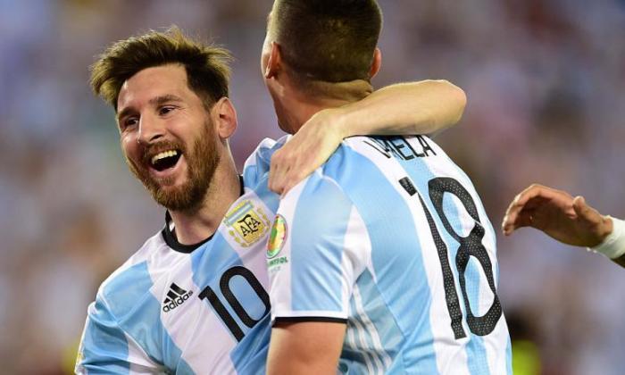 手表：托特纳姆的Erik Lamela得分和Lionel Messi等于阿根廷的胜利的目标纪录在委内瑞拉队的胜利