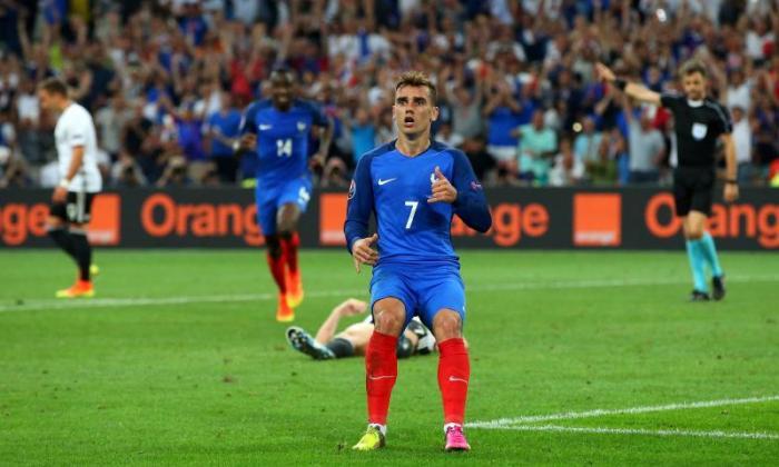 2016年欧元：德国0-2法国：Antoine Griezmann双建立了葡萄牙的最终会议