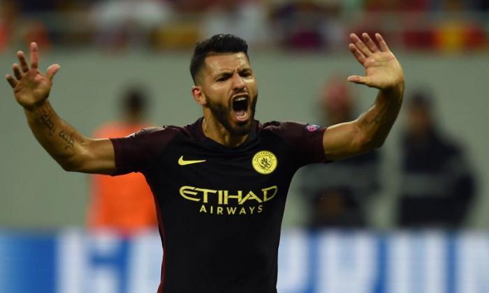 Steaua Bucharest 0-5曼彻斯特城市：Sergio Aguero Bags Hat-Trick尽管有两次惩罚错过