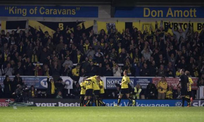 Burton Albion 2-0伯明翰市：酿酒师可以删除冠军降级地点