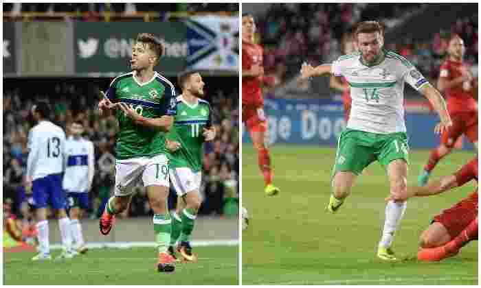 北爱尔兰打击！Jamie Ward和Stuart Dallas为世界杯预选赛v阿塞拜疆