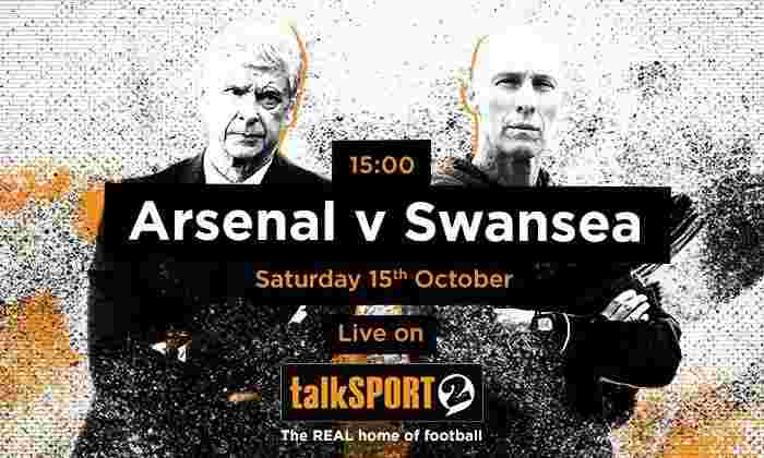 Arsenal V Swansea City：10月15日星期六的小组新闻和高级联赛摊牌现场摊牌