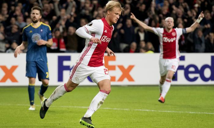 曼彻斯特市转让新闻：Napoli远距离来自Ajax前锋Kasper Dolberg