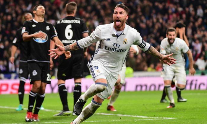视频：Real Madrid 3-2 Deportivo La Coruna：Sergio Ramos Heads Dest Winner将在Laliga的顶部保留六点铅