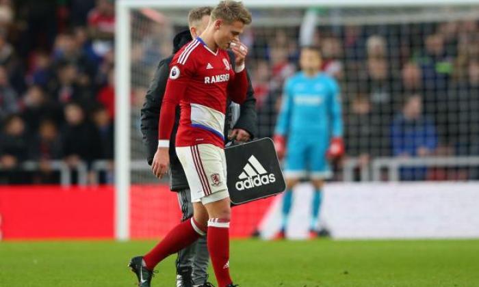 Middlesbrough FC新闻：Aitor Karanka揭示了Viktor Fischer，膝盖伤害最多三个星期