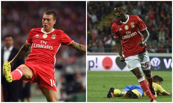 曼彻斯特联队套装到Land Benfica Deverders Victor Lindelof和Nelson Semedo