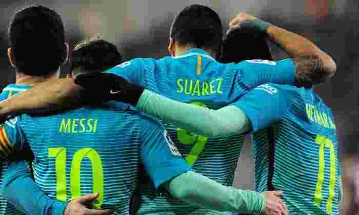 Eibar 0-4巴塞罗那：Luionel Messi，Luis Suarez和Neymar on Target，因为加泰罗尼亚巨人保持联系