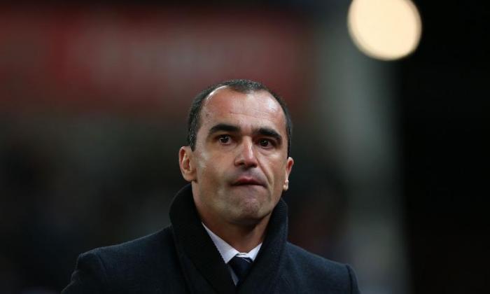 Roberto Martinez Lement of Everton Devendendas of Toffee崩溃了欧罗巴联盟