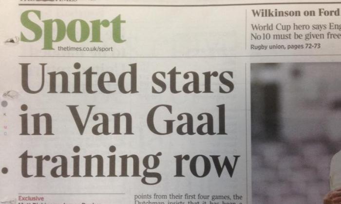男子联合新闻：在利物浦比赛之前，粉丝对Van Gaal和玩家之间的萧条的报道作出反应