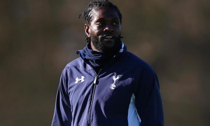 Emmanuel Adebayor最新消息：Talksport告诉我们，西汉姆可能会在最后一分钟举行的托特纳姆罢工者登陆