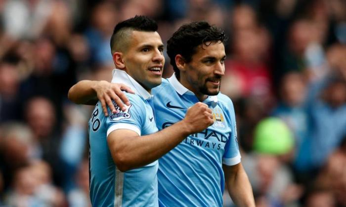 Sergio Aguero Targets返回曼彻斯特城市对抗利物浦的行动