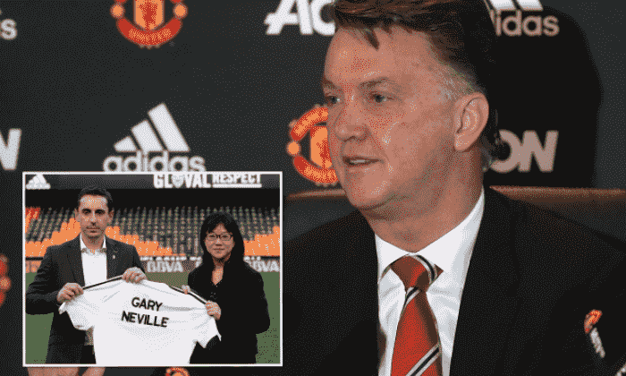 Gary Neville面临在瓦伦西亚的“非常困难”的工作，索赔男士联合BOSS Louis Van Gaal