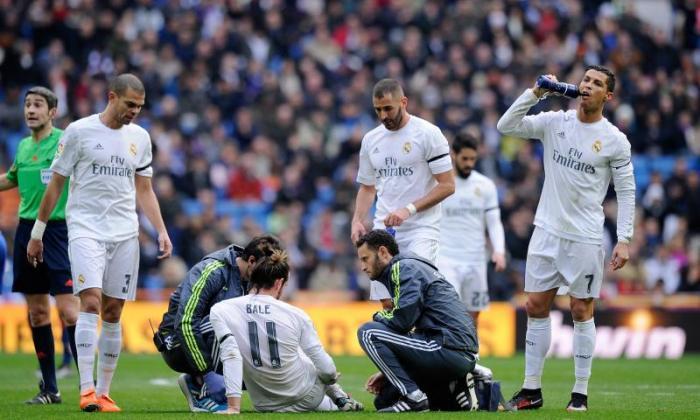 Gareth Bale在Real Madrid前进患有小牛伤的时候设定了三个星期