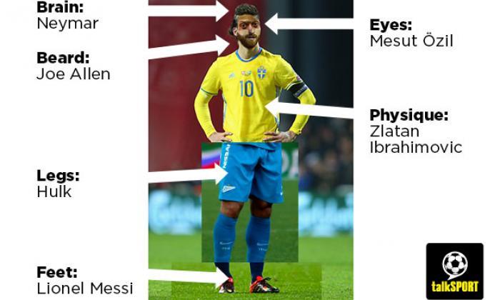 ozil的愿景，梅西的脚，内马尔的大脑和乔艾伦的胡须 - 最终的足球运动员？