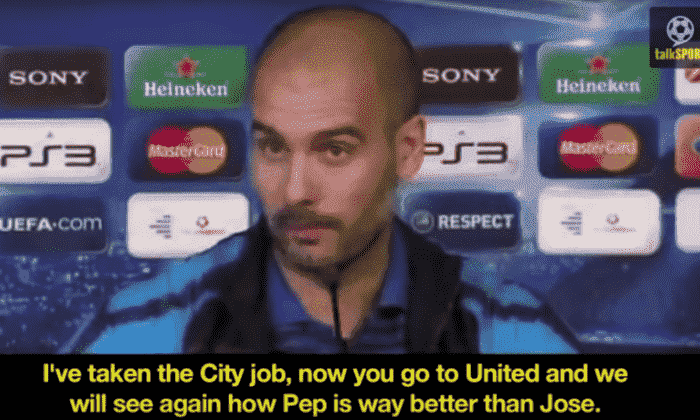 Pep Guardiola'告诉'Jose Mourinho：'英格兰现在是我的国家！'*